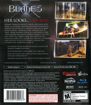
X-Blades | PlayStation 3 | back cover | Region: North America | source-country=Canada,United States | Data by MobyGames.com