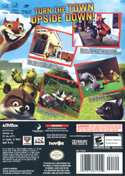 
Over the Hedge | GameCube | back cover | Data by MobyGames.com