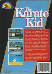 
The Karate Kid | NES | back cover | Data by MobyGames.com