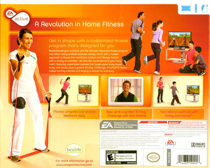 EA Sports Active | Wii | back cover | region=North America | source-country=United States | zypher-v2 | moby-384c197725e1 | Data by MobyGames.com