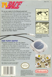 
F-1 Race | Game Boy | back cover | Data by MobyGames.com