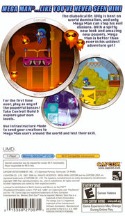 
Mega Man Powered Up | PSP | back cover | Data by MobyGames.com