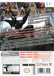 Spider-Man: Web of Shadows | Wii | back cover | region=North America | source-country=Canada,Mexico,United States | zypher-v2 | moby-2301a9d4ad0e | Data by MobyGames.com
