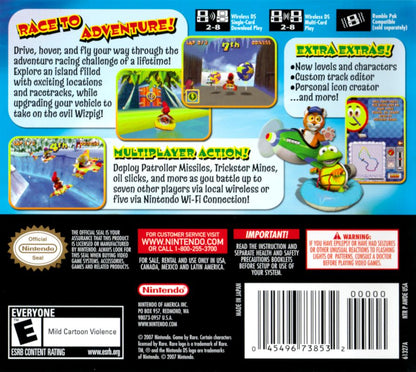 Diddy Kong Racing DS | Nintendo DS | back cover | region=North America | source-country=Canada,Mexico,United States | zypher-v2 | moby-f9a5d6b3cabd | Data by MobyGames.com