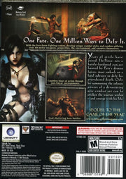 Prince of Persia: Warrior Within | GameCube | back cover | region=North America | source-country=Canada,Mexico,Other,United States | zypher-v2 | moby-04b882a98b0f | Data by MobyGames.com