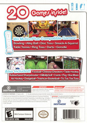 Rec Room Games | Wii | back cover | region=North America | source-country=United States | zypher-v2 | moby-518778006f26 | Data by MobyGames.com