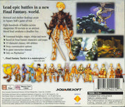 
Final Fantasy Tactics | PlayStation | back cover | Region: North America | source-country=Canada,United States | Data by MobyGames.com