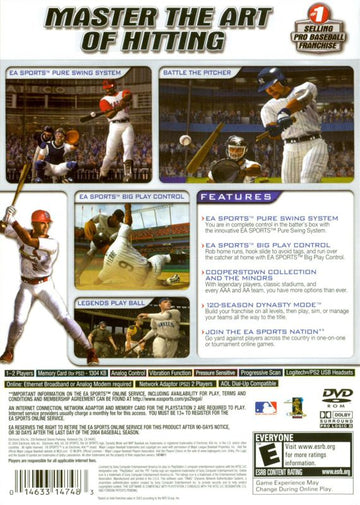 MVP Baseball 2004 | PlayStation 2 | back cover | region=North America | source-country=Canada,United States | zypher-v2 | moby-bcb9cc89f8c8 | Data by MobyGames.com