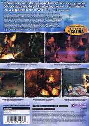 
The Thing | PlayStation 2 | back cover | Data by MobyGames.com