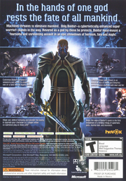 Too Human | Xbox 360 | back cover | region=North America | source-country=United States | zypher-v2 | moby-6cff5ec6f166 | Data by MobyGames.com