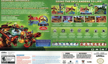 
Skylanders: Swap Force | Wii U | back cover | Data by MobyGames.com