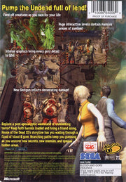 
The House of the Dead III | Xbox | back cover | Data by MobyGames.com