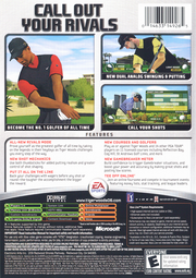 Tiger Woods PGA Tour 06 | Xbox | back cover | region=North America | source-country=United States | zypher-v2 | moby-870a56a9bb5f | Data by MobyGames.com