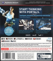Portal 2 | PlayStation 3 | back cover | region=North America | source-country=Canada,United States | zypher-v2 | moby-11981c0df30d | Data by MobyGames.com