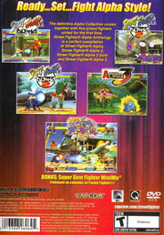 
Street Fighter: Alpha - Anthology | PlayStation 2 | back cover | Data by MobyGames.com