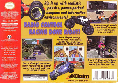 
Re-Volt | Nintendo 64 | back cover | Data by MobyGames.com