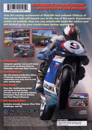 
MotoGP | PlayStation 2 | back cover | Region: North America | source-country=Canada,United States | Data by MobyGames.com