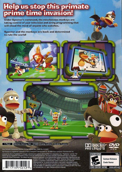 
Ape Escape 3 | PlayStation 2 | back cover | Data by MobyGames.com