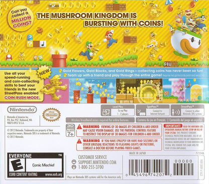 
New Super Mario Bros. 2 | Nintendo 3DS | back cover | Data by MobyGames.com
