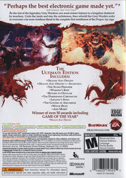 
Dragon Age: Origins - Ultimate Edition | Xbox 360 | back cover | Data by MobyGames.com