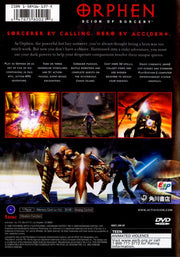 Orphen: Scion of Sorcery | PlayStation 2 | back cover | region=North America | source-country=United States | zypher-v2 | moby-f534ab2771e3 | Data by MobyGames.com