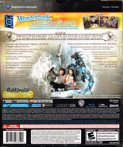 
Wonderbook: Book of Spells | PlayStation 3 | back cover | Region: North America | source-country=Canada | Data by MobyGames.com