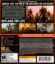 
Red Dead Redemption II | Xbox One | back cover | Region: North America | source-country=United States | Data by MobyGames.com