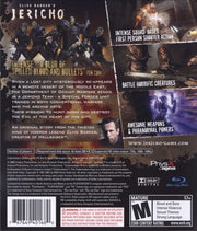 
Clive Barker's Jericho | PlayStation 3 | back cover | Data by MobyGames.com