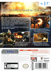 The Conduit | Wii | back cover | region=North America | source-country=Canada,Mexico,United States | zypher-v2 | moby-93945e388cda | Data by MobyGames.com