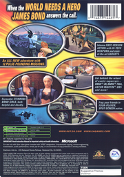 007: Agent Under Fire | Xbox | back cover | region=North America | source-country=United States | zypher-v2 | moby-62a422008c21 | Data by MobyGames.com