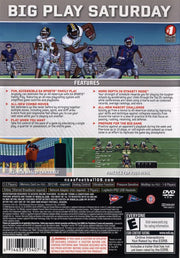 NCAA Football 09 | PlayStation 2 | back cover | region=North America | source-country=United States | zypher-v2 | moby-d1b556aa1b73 | Data by MobyGames.com