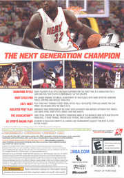 NBA 2K7 | Xbox 360 | back cover | region=North America | source-country=United States | zypher-v2 | moby-ae8d45cf6aca | Data by MobyGames.com