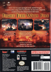 Reign of Fire | GameCube | back cover | region=North America | source-country=United States | zypher-v2 | moby-1e9541330039 | Data by MobyGames.com