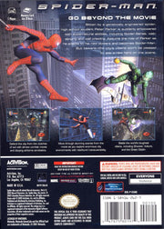 Spider-Man | GameCube | back cover | region=North America | source-country=Canada,Mexico,United States | zypher-v2 | moby-adc7b4a528b5 | Data by MobyGames.com
