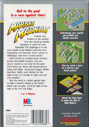 
Marble Madness | NES | back cover | Data by MobyGames.com