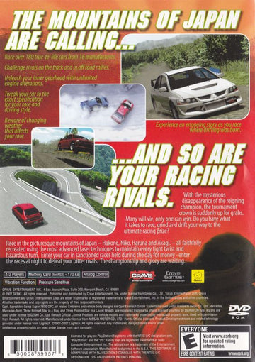 
Tokyo Xtreme Racer: Drift 2 | PlayStation 2 | back cover | Data by MobyGames.com