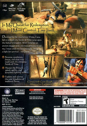 Prince of Persia: The Sands of Time | GameCube | back cover | region=North America | source-country=Canada,Mexico,Other,United States | zypher-v2 | moby-3486edcaf56a | Data by MobyGames.com