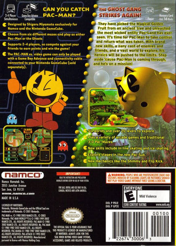 
Pac-Man Vs. / Pac-Man World 2 | GameCube | back cover | Data by MobyGames.com