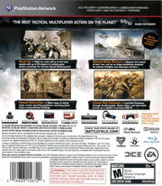 
Battlefield: Bad Company 2 | PlayStation 3 | back cover | Region: North America | source-country=Canada,United States | Data by MobyGames.com