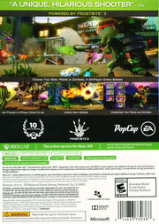 Plants vs. Zombies: Garden Warfare | Xbox 360 | back cover | region=North America | source-country=Canada,United States | zypher-v2 | moby-934267c5e5b0 | Data by MobyGames.com