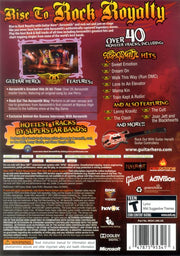 Guitar Hero: Aerosmith | Xbox 360 | back cover | region=North America | source-country=United States | zypher-v2 | moby-2c15205a5245 | Data by MobyGames.com