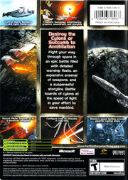 
Battlestar Galactica | Xbox | back cover | Data by MobyGames.com