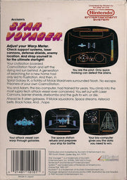 
Star Voyager | NES | back cover | Data by MobyGames.com
