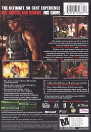 50 Cent: Bulletproof | Xbox | back cover | region=North America | source-country=United States | zypher-v2 | moby-aec744b53331 | Data by MobyGames.com