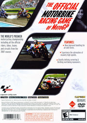 MotoGP 07 | PlayStation 2 | back cover | region=North America | source-country=Canada,United States | zypher-v2 | moby-3eb30ad2e4e1 | Data by MobyGames.com