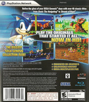 Sonic's Ultimate Genesis Collection | PlayStation 3 | back cover | region=North America | source-country=United States | zypher-v2 | moby-8ed775386948 | Data by MobyGames.com