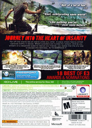 
Far Cry 3 | Xbox 360 | back cover | Region: North America | source-country=Canada,United States | Data by MobyGames.com