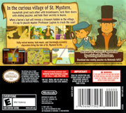 
Professor Layton and the Curious Village | Nintendo DS | back cover | Data by MobyGames.com