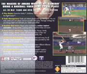 
MLB Pennant Race | PlayStation | back cover | Data by MobyGames.com