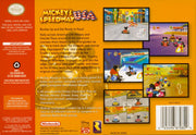 Mickey's Speedway USA | Nintendo 64 | back cover | region=North America | source-country=Canada,Mexico,United States | zypher-v2 | moby-eb8cd9d6c622 | Data by MobyGames.com